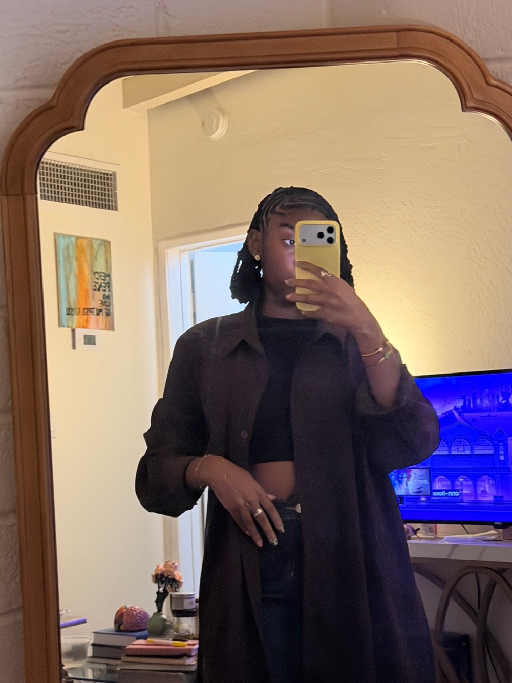 White Stag Dark Brown Long Trench Coat